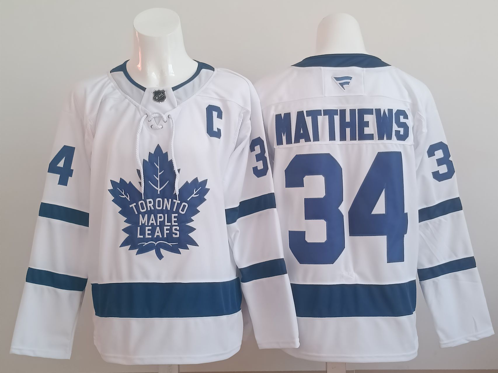 Men 2025 Toronto Maple Leafs #34 Matthews White NHL Jersey style 01
